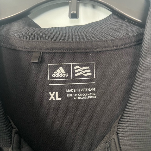 Adidas Black Polo with Embroidered Logo - Picture 3 of 4